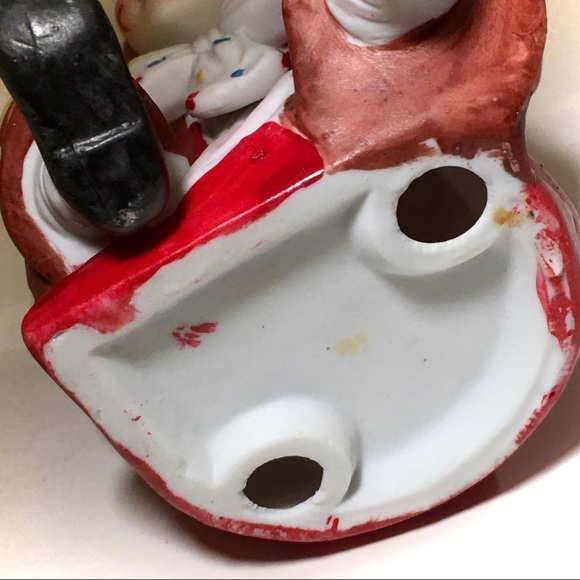 VINTAGE BISQUE SITTING CLOWN PORCELAIN FIGURINE❤️ - Picture 12 of 13